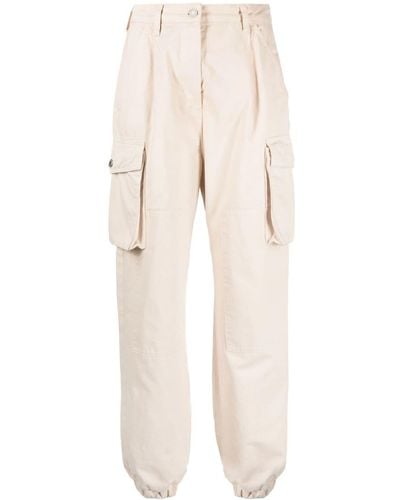 Moschino Jeans Relaxed-fit Cargo Trousers - Natural
