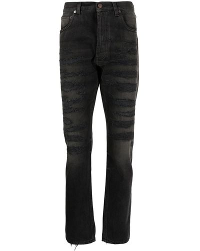 COOL T.M Schmale Jeans mit Distressed-Detail - Grau