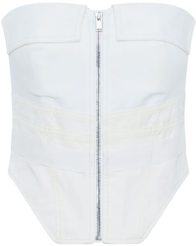 Dion Lee Workwear Corset Top - White