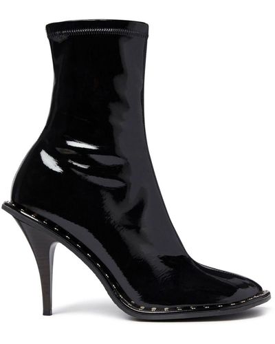 Stella McCartney Ryder Lacquered Ankle Boots - Black