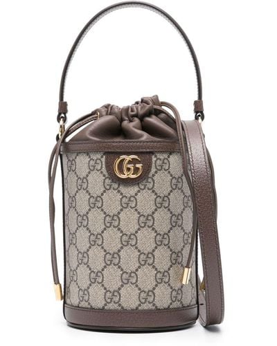 Gucci Ophidia Bucket Bag - Women's - Calf Leather - Grey