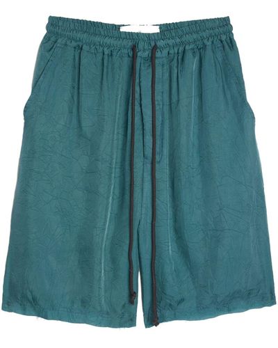 Song For The Mute Crinkled Deck Shorts - Green