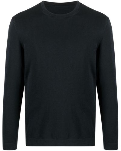 Drumohr Cotton Long-sleeve Top - Black