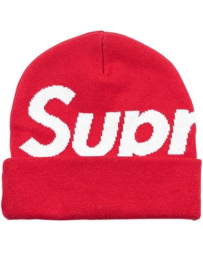 Supreme Bonnet à logo - Rouge