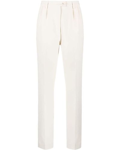 Essentiel Antwerp High-waisted Straight-leg Trousers - White