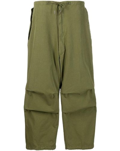 DARKPARK Blair Drop-crotch Cargo Trousers - Green