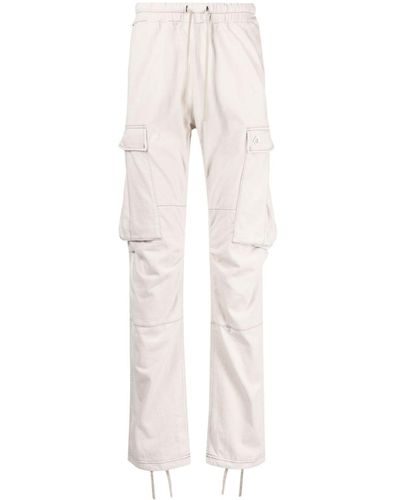 Children of the discordance Drawstring Cotton Cargo Trousers - Natural