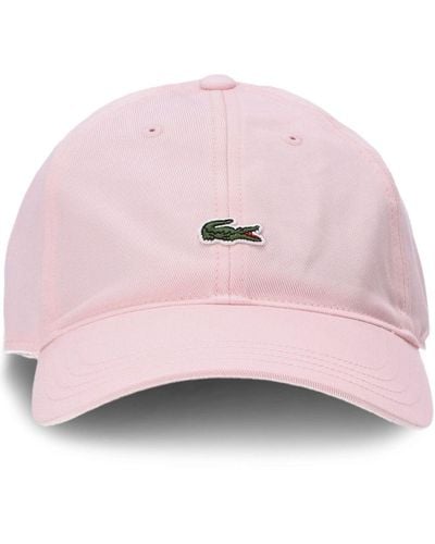 Lacoste Verstelbare Pet Met Logopatch - Roze