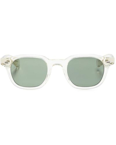 Eyevan 7285 Lunettes de soleil d'inspiration wayfarer - Vert