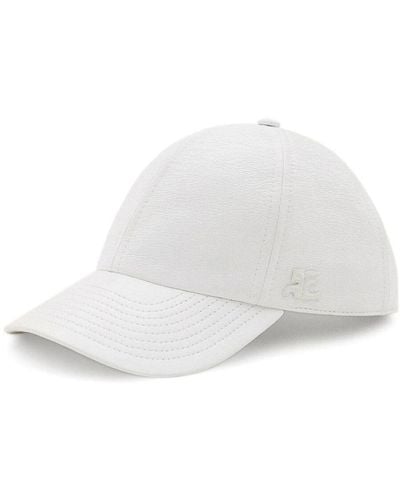 Courreges Cappello Baseball "Vynil Reedition" - Bianco