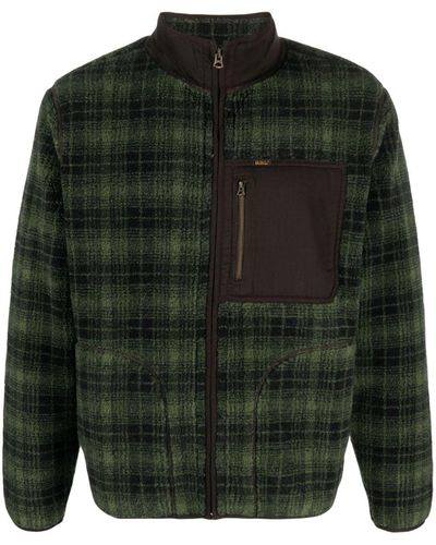 RRL Walter Plaid Check-pattern Jacket - Green