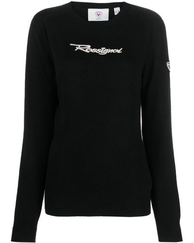 Rossignol Signature Logo-embroidered Sweater - Black