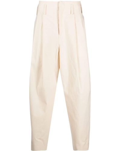 KENZO Pleated Loose-fit Pants - White