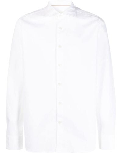 Tintoria Mattei 954 Klassisches Hemd - Weiß
