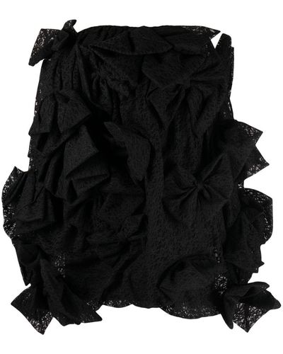 Vivetta Bow-detail Minidress - Black