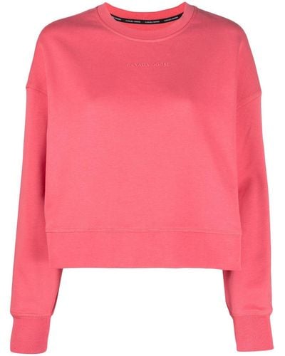 Canada Goose Cotton Long-sleeved Sweatshirt - Pink