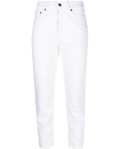 Dondup Klassische Cropped-Jeans - Weiß