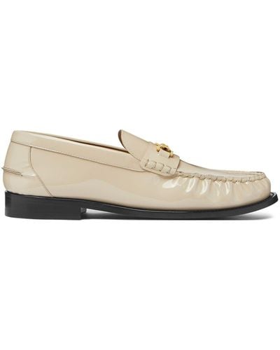 Versace Medusa '95 Leather Loafers - Natural