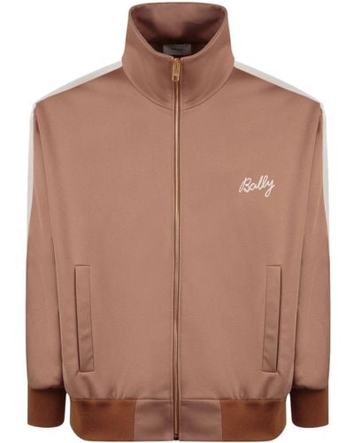 Bally Logo-embroidered Bomber Jacket - Brown