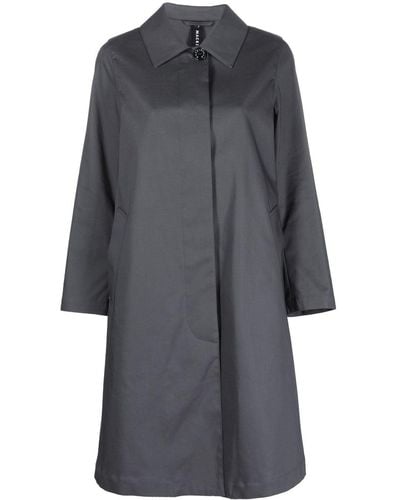 Mackintosh Banton Cotton Trench Coat - Gray