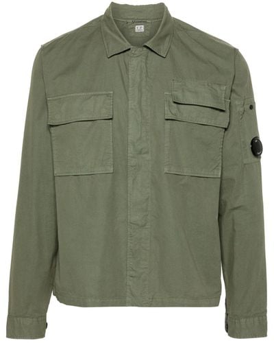 C.P. Company レンズディテール ジップシャツ - グリーン