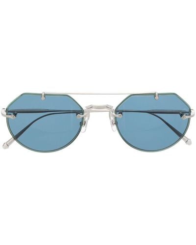 Matsuda Pilot-frame Tinted Sunglasses - Blue