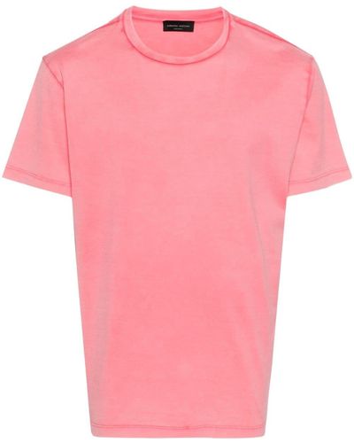 Roberto Collina Katoenen T-shirt - Roze