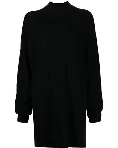 RTA Tropical Cassia Oversized Dress - Black