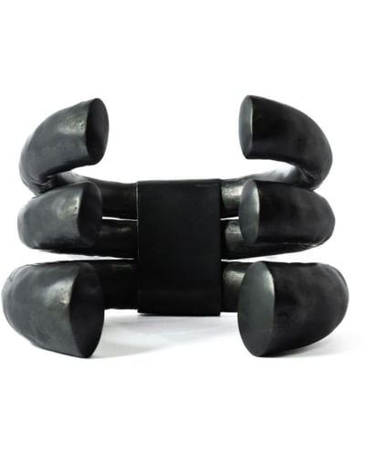 Parts Of 4 Claw Cuff Bracelet - Black