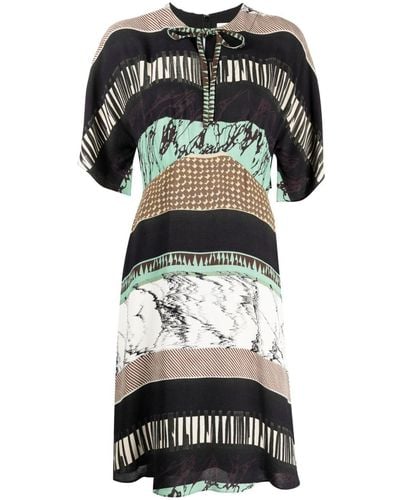 Paul Smith Kleid mit grafischem Print - Schwarz