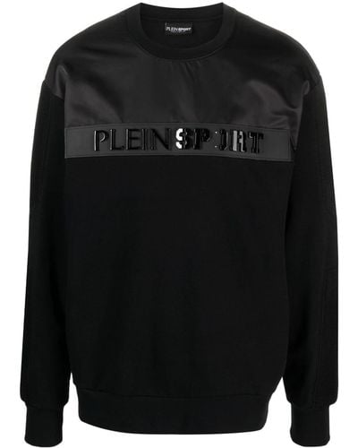 Philipp Plein Logo-lettering Cotton Sweatshirt - Black