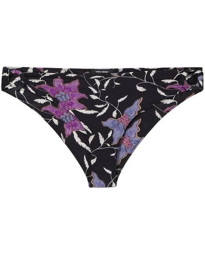 Isabel Marant Slip bikini a fiori Sukuena - Blu