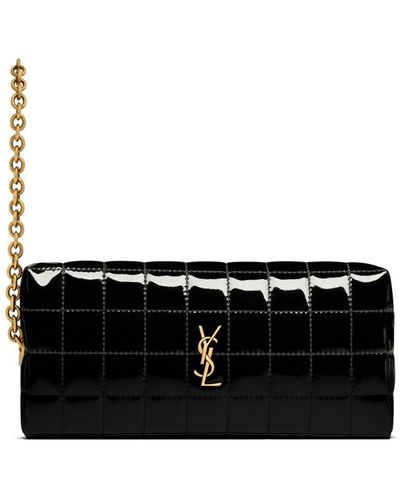 Saint Laurent Pochette Cassandre à design matelassé - Noir