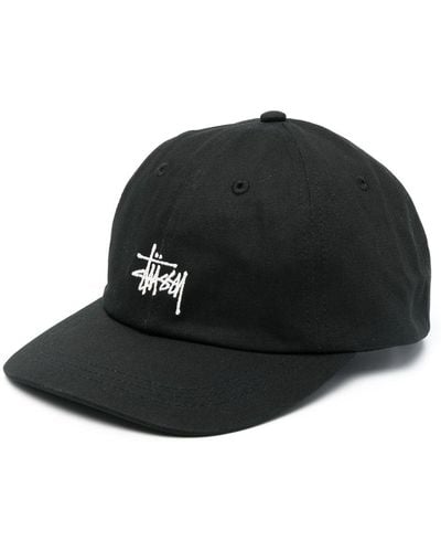 Stussy Embroidered-logo Baseball Cap - Black