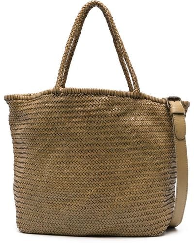 Officine Creative Susan 02 Woven-leather Tote Bag - Brown