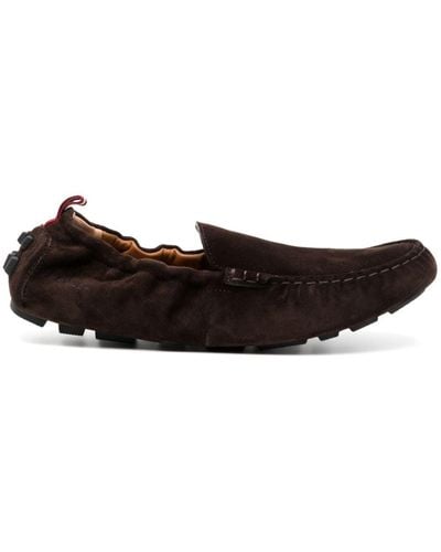 Bally Kerbs Suede Loafers - Brown