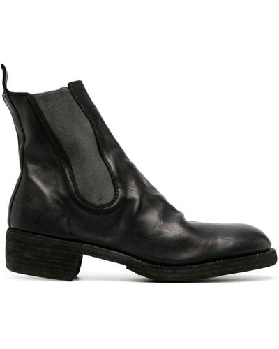 Guidi Leather Chelsea Boots - Black