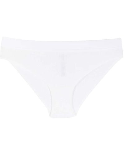 Wolford Fine-ribbed Cotton Briefs - White