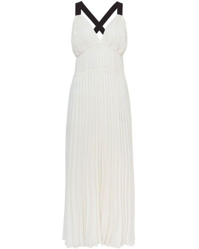 Proenza Schouler Broomstick Pleated Tank Dress - White