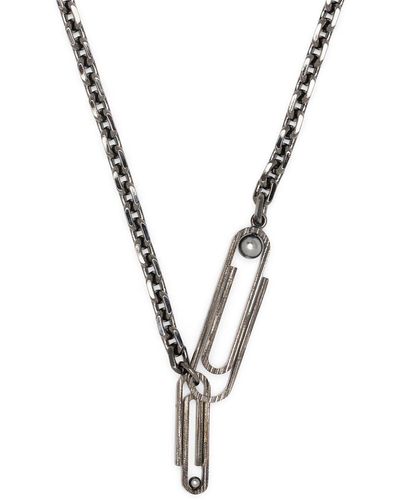 Off-White c/o Virgil Abloh Solid Paperclip Chain - Grey - WOWVA54579