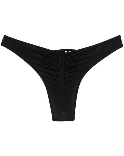 DSquared² Bragas de bikini con detalle fruncido - Negro