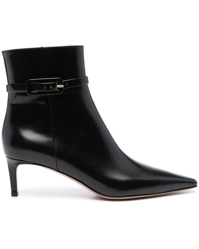 Gianvito Rossi Lindsay Leather Boots - Black