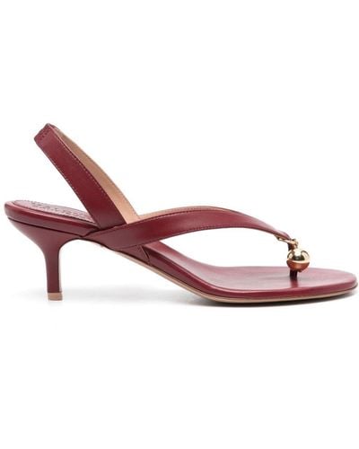 Philosophy Di Lorenzo Serafini X Malone Souliers Lucie 70 Leren Sandalen - Roze