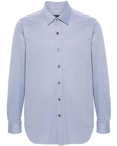 Brioni Langärmeliges Hemd - Blau