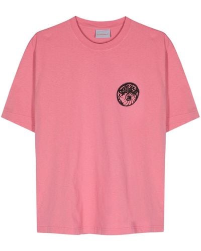 Bluemarble Uolucky ロゴ Tシャツ - ピンク