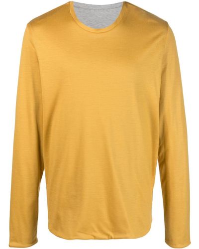 Sease Long-sleeved Cotton T-shirt - Yellow