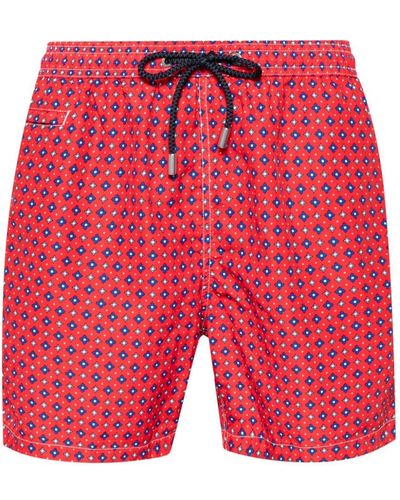 Mc2 Saint Barth Lightning Micro Swim Shorts - Red