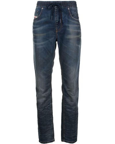 DIESEL 2031 D-krailey Low-rise Tapered Jeans - Blue