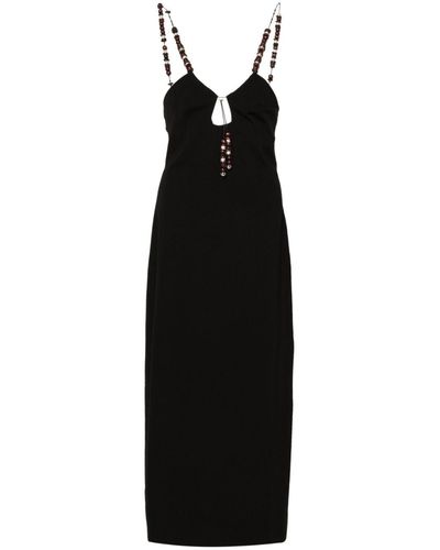 16Arlington Solaria Sleeveless Midi Dress - Black