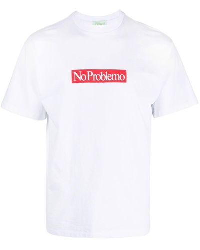 Aries No Problemo Print T-shirt - White